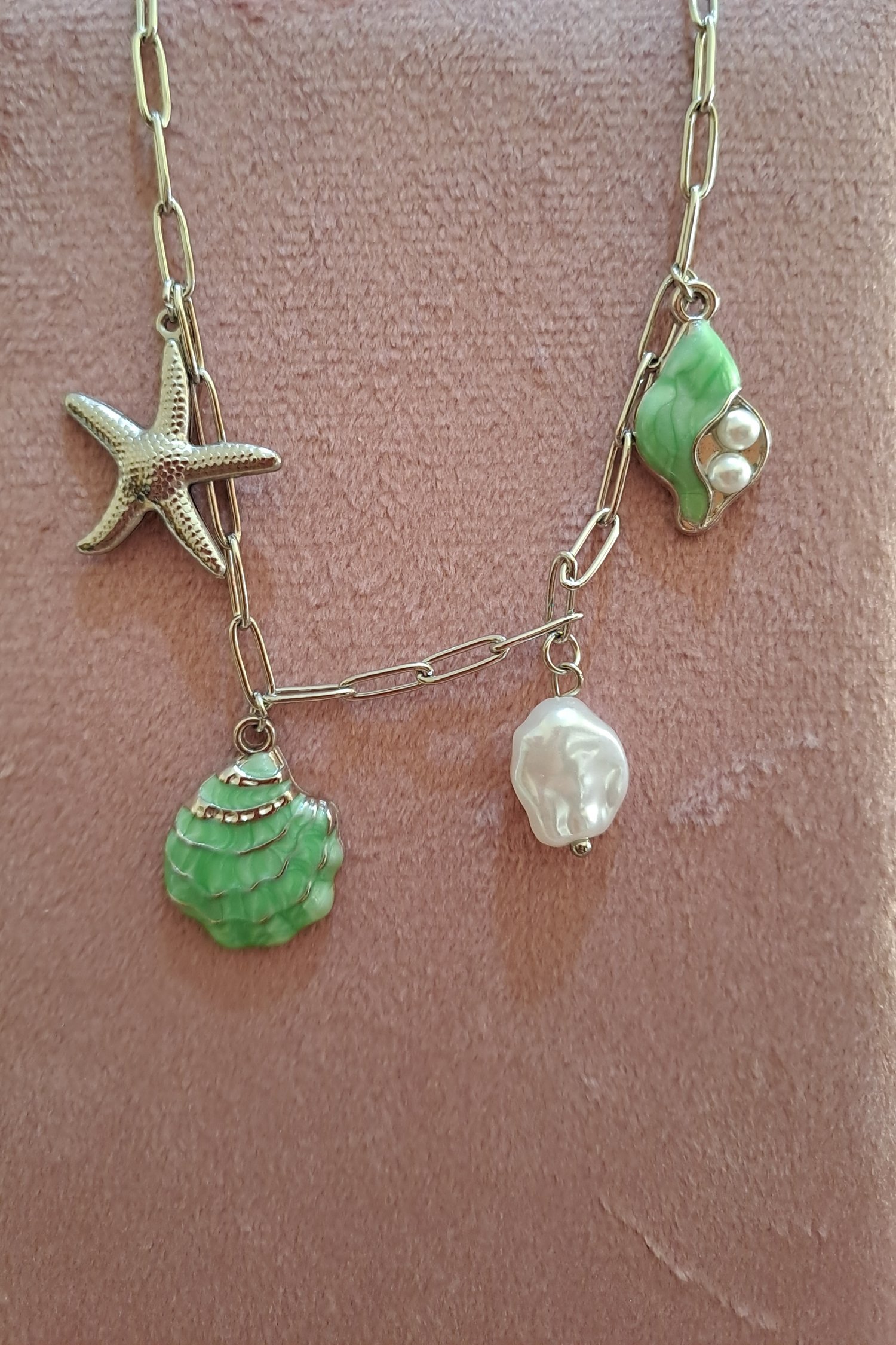 Abbracci del mare-verde alga